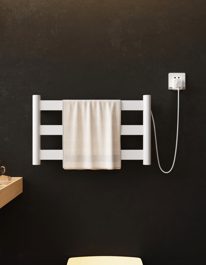 107CW智能电热毛巾架、毛巾烘干架、厨房烘干架、酒店衣物烘干机、阳台烘干毛巾架、酒店工程电热毛巾架、衣服加暖加热毛巾架、浴巾加热毛巾架