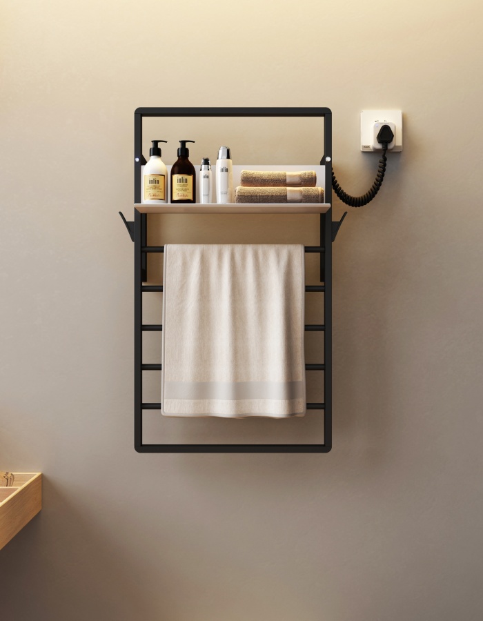 R-113CB/CW 卫生间电热毛巾架、免打孔毛巾架、加热毛巾架（专利产品）