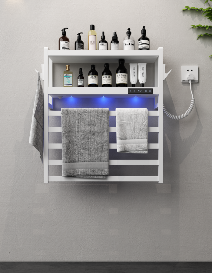 R-102AB & R-102AW 电热毛巾架、Electric towel warmer、Electrothermal towel rack（专利产品）