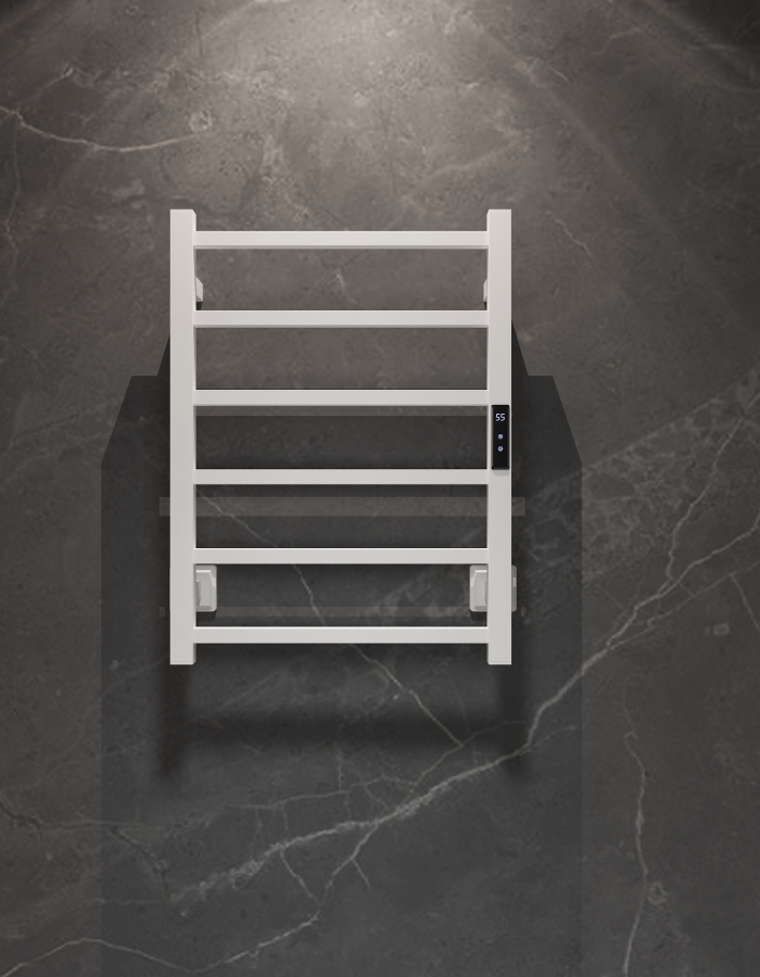 B117 工程跨境电热毛巾架、不锈钢电热毛巾架、Electric towel rack、免钉安装毛巾架、heated towel rack【方管】